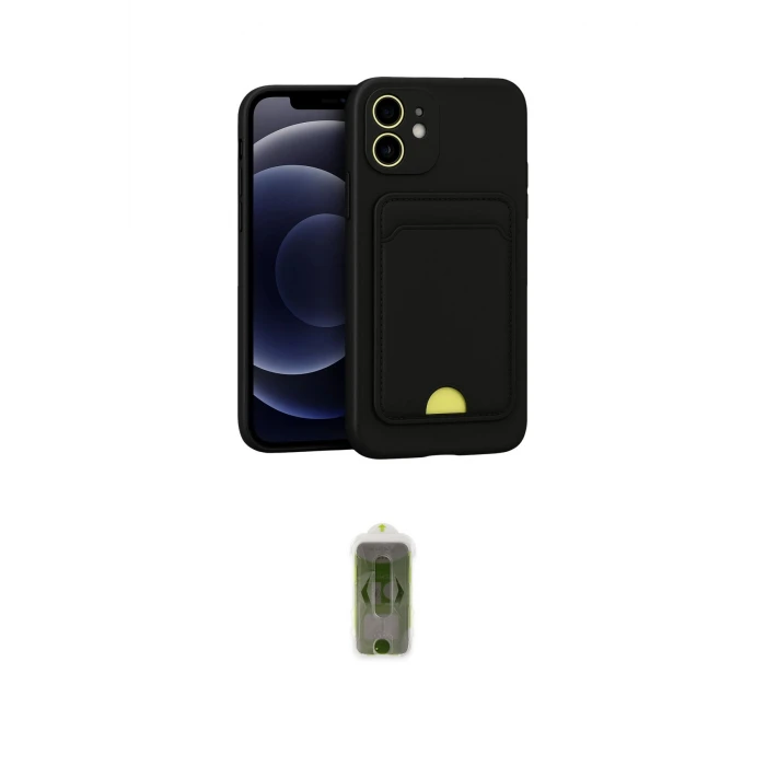 ieg™ iPhone 11 Kılıf Vadi Çizgi Prime - Siyah Joko Magic 5D Hayalet Cam