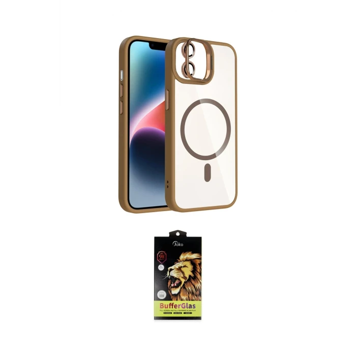 ieg™ iPhone 11 Kılıf Yadigar Asil Koleksiyonu - Siyah Buffer Cam Ekran Koruyucu