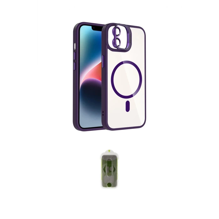 ieg™ iPhone 11 Kılıf Yadigar Asil Koleksiyonu - Siyah Joko Magic 5D Hayalet Cam
