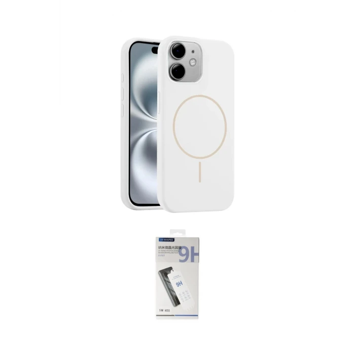 ieg™ iPhone 11 Kılıf Yankı Form Serisi - Şeffaf Uv Polymer Nano Ekran Koruyucu