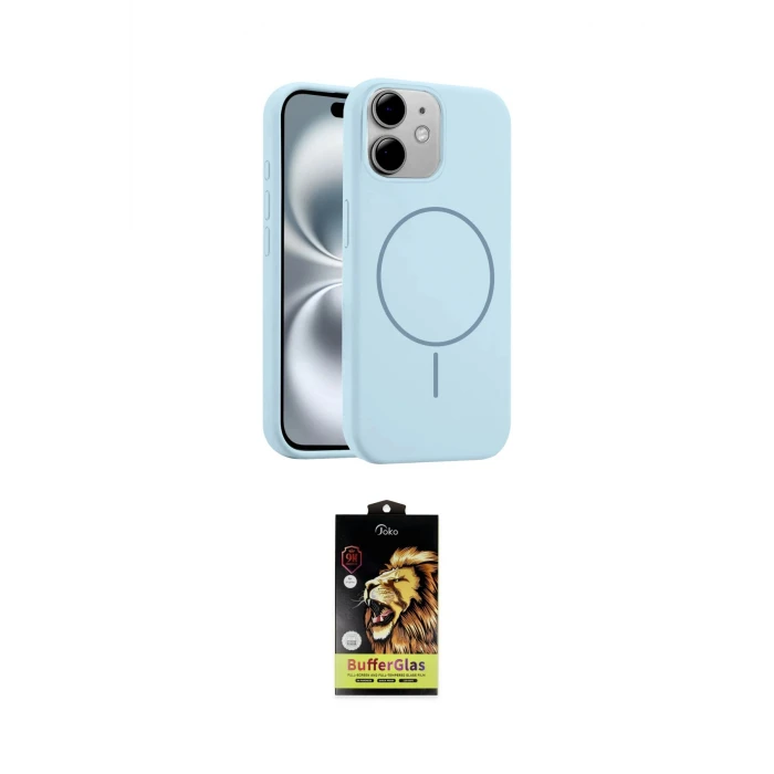 ieg™ iPhone 11 Kılıf Yankı Form Serisi - Siyah Buffer Cam Ekran Koruyucu