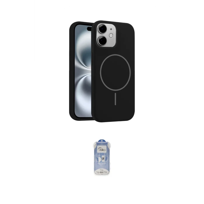 ieg™ iPhone 11 Kılıf Yankı Form Serisi - Siyah Joko Magic 5D Cam