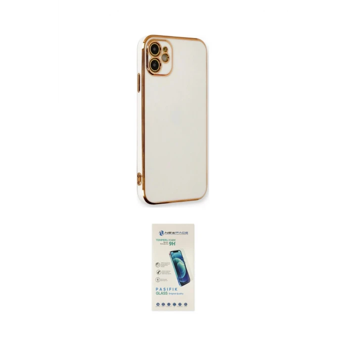 ieg™ iPhone 11 Kılıf Yankı Serisi - Şeffaf Pasifik Cam Ekran Koruyucu