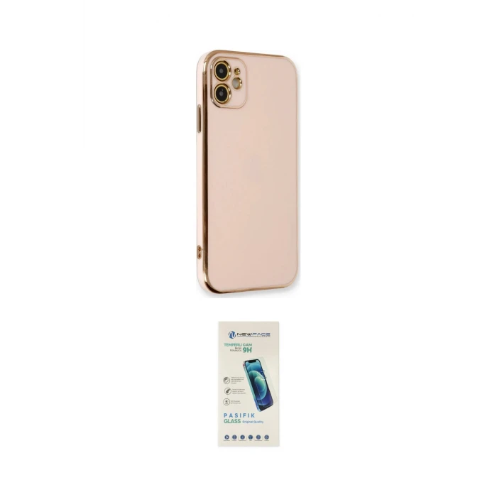 ieg™ iPhone 11 Kılıf Yankı Serisi - Şeffaf Pasifik Cam Ekran Koruyucu