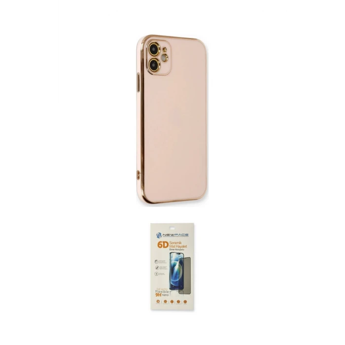 ieg™ iPhone 11 Kılıf Yankı Serisi - Siyah 6D Mat Seramik Hayalet Nano Ekran Koruyucu