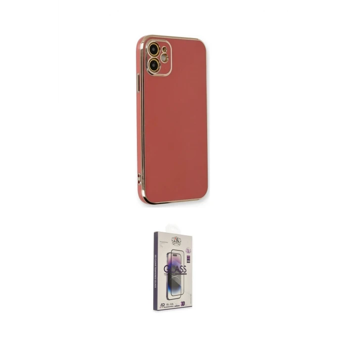 ieg™ iPhone 11 Kılıf Yankı Serisi - Siyah Bilvis 3D Cam Ekran Koruyucu