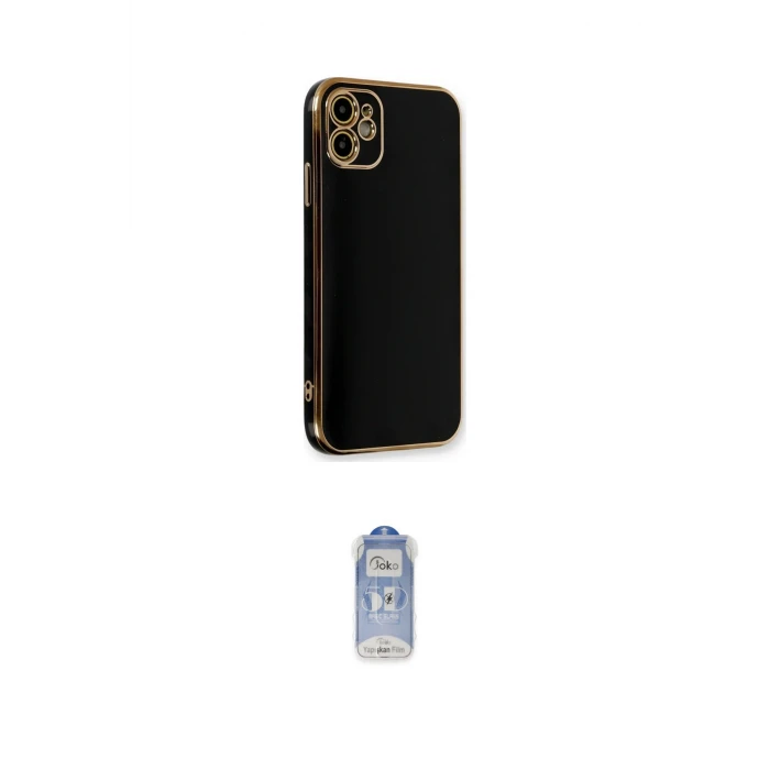 ieg™ iPhone 11 Kılıf Yankı Serisi - Siyah Joko Magic 5D Cam