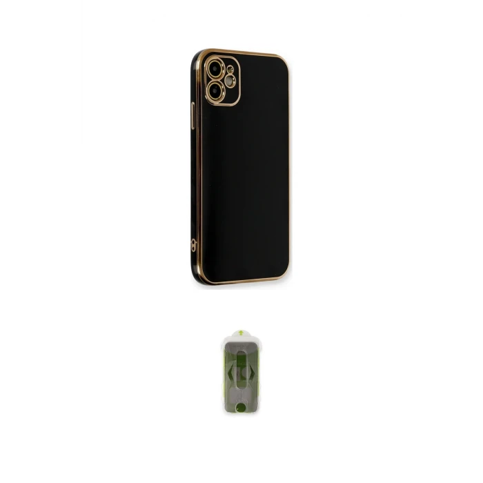 ieg™ iPhone 11 Kılıf Yankı Serisi - Siyah Joko Magic 5D Hayalet Cam