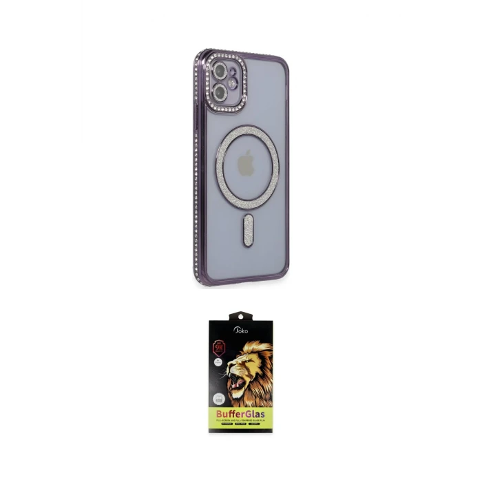 ieg™ iPhone 11 Kılıf Zirve Doku Prime - Siyah Buffer Cam Ekran Koruyucu