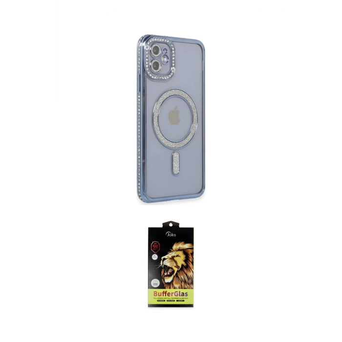 ieg™ iPhone 11 Kılıf Zirve Doku Prime - Siyah Buffer Cam Ekran Koruyucu