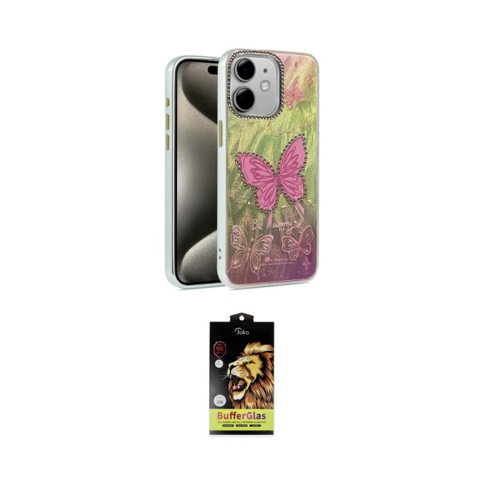 ieg™ iPhone 11 Kılıf Zirve Modern Prime - Siyah Buffer Cam Ekran Koruyucu