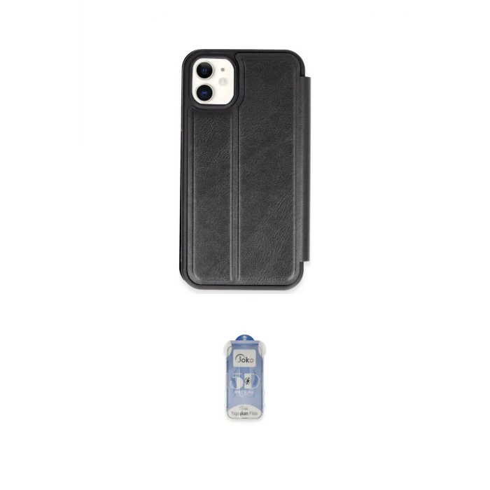 ieg™ iPhone 11 Kılıf Zirve Yansıma Serisi - Siyah Joko Magic 5D Cam