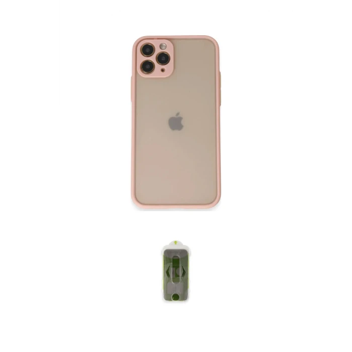 ieg™ iPhone 11 Pro Kılıf Ahenk Çizgi Serisi - Siyah Joko Magic 5D Hayalet Cam