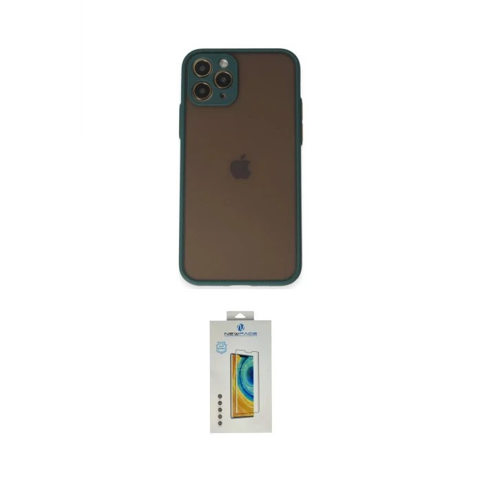 ieg™ iPhone 11 Pro Kılıf Ahenk Çizgi Serisi - Siyah Polymer Nano Ekran Koruyucu