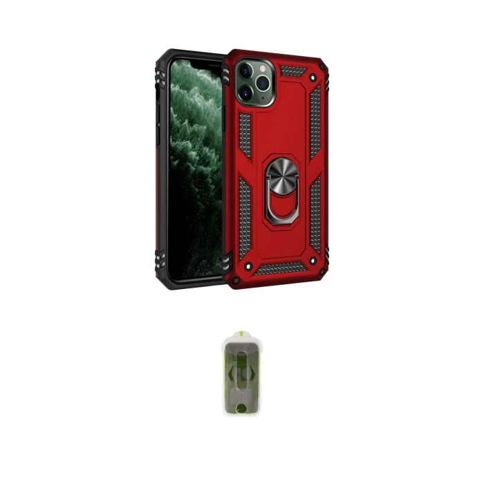 ieg™ iPhone 11 Pro Kılıf Ahenk Klasik Koleksiyonu - Siyah Joko Magic 5D Hayalet Cam