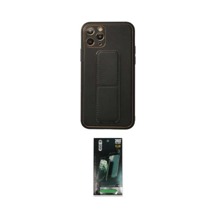 ieg™ iPhone 11 Pro Kılıf Akış Doku - Şeffaf 360 Full Body Arka Koruyucu