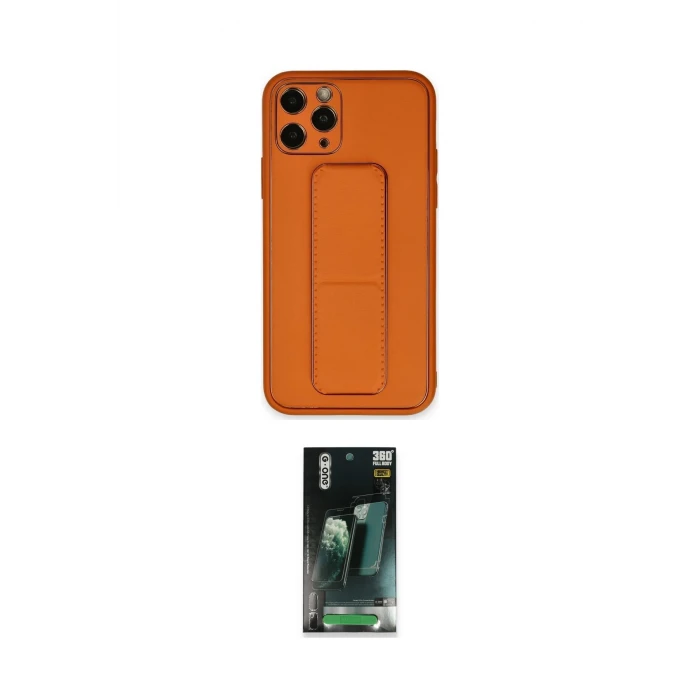 ieg™ iPhone 11 Pro Kılıf Akış Doku - Şeffaf 360 Full Body Arka Koruyucu