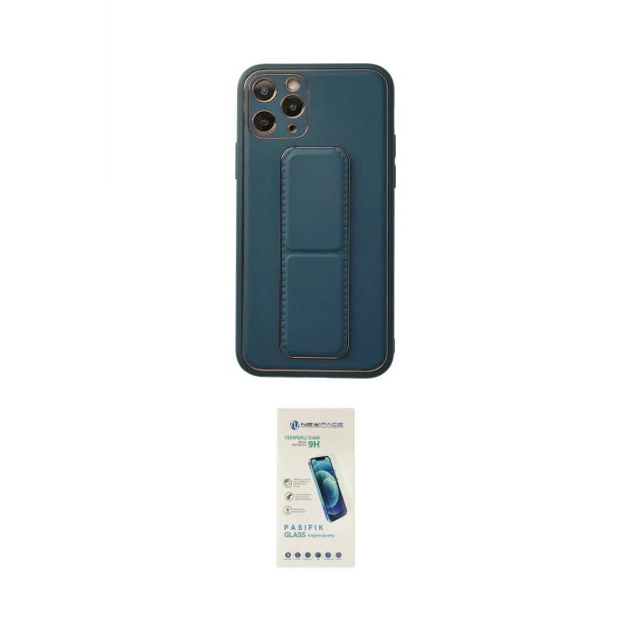 ieg™ iPhone 11 Pro Kılıf Akış Doku - Şeffaf Pasifik Cam Ekran Koruyucu