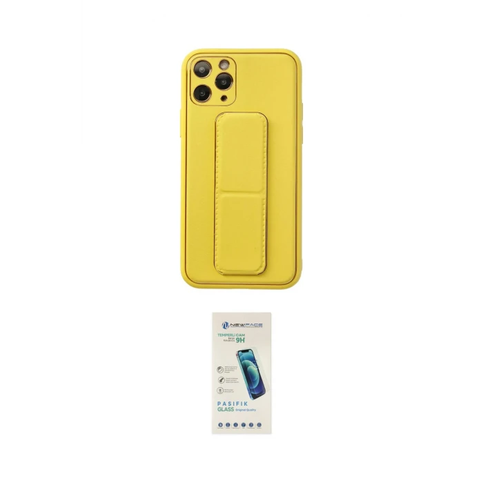 ieg™ iPhone 11 Pro Kılıf Akış Doku - Şeffaf Pasifik Cam Ekran Koruyucu