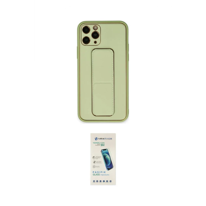 ieg™ iPhone 11 Pro Kılıf Akış Doku - Şeffaf Pasifik Cam Ekran Koruyucu