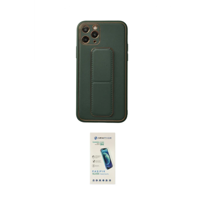 ieg™ iPhone 11 Pro Kılıf Akış Doku - Şeffaf Pasifik Cam Ekran Koruyucu