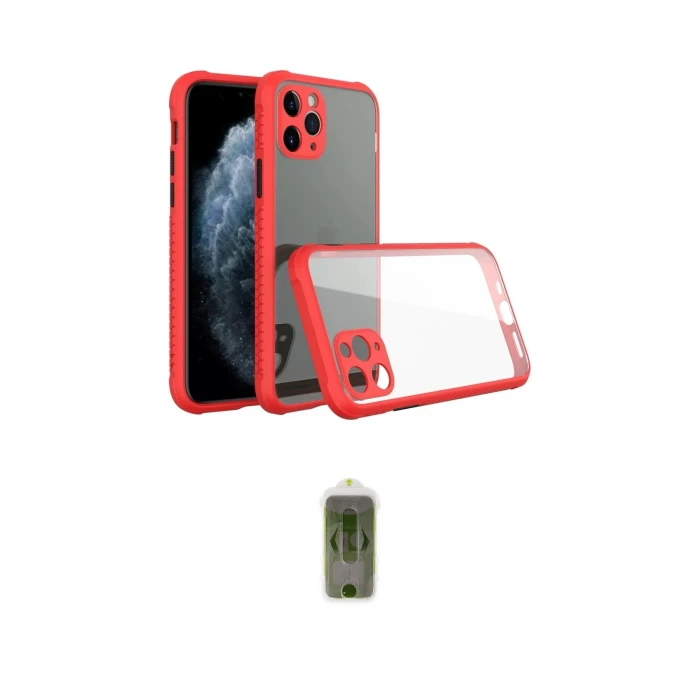 ieg™ iPhone 11 Pro Kılıf Nova Asil Özel Seri - Siyah Joko Magic 5D Hayalet Cam