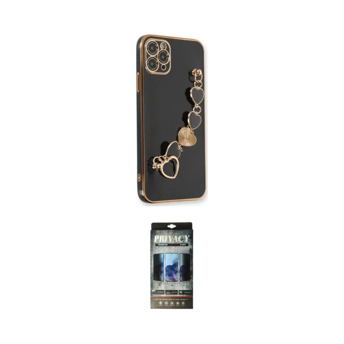 ieg™ iPhone 11 Pro Kılıf Nova Işık Prime - Siyah 34D Hayalet Izgaralı Cam