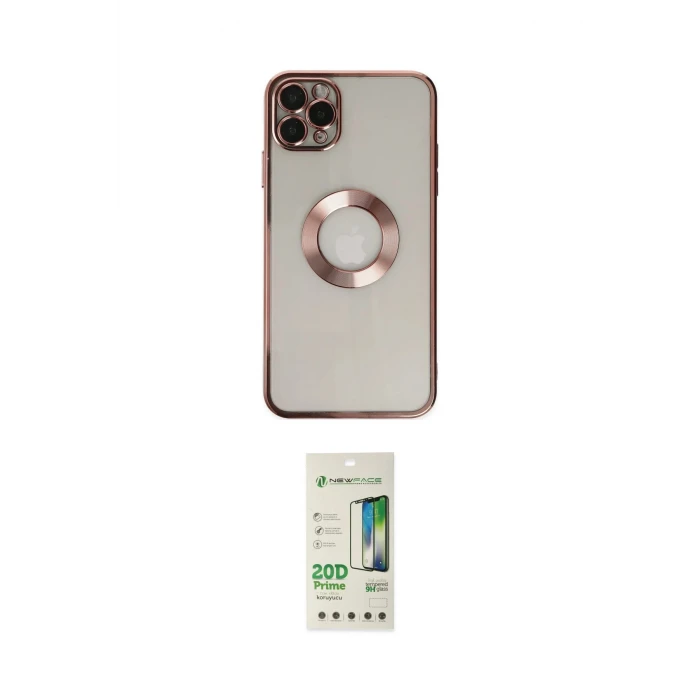 ieg™ iPhone 11 Pro Kılıf Pusula Form - Siyah 20D Premium Cam Ekran Koruyucu