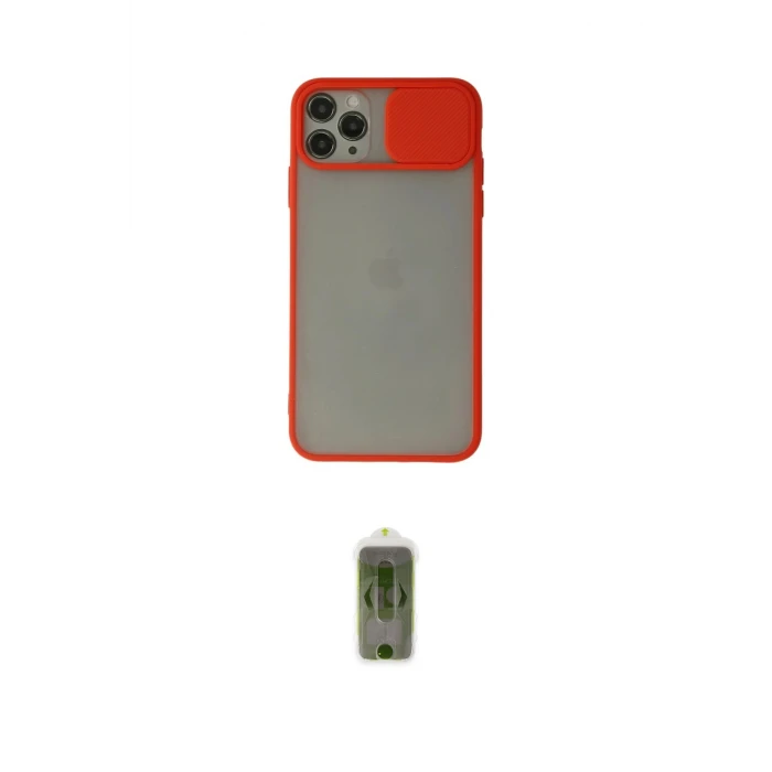 ieg™ iPhone 11 Pro Kılıf Vadi Çizgi - Siyah Joko Magic 5D Hayalet Cam