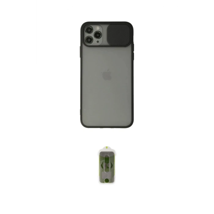 ieg™ iPhone 11 Pro Kılıf Vadi Çizgi - Siyah Joko Magic 5D Hayalet Cam