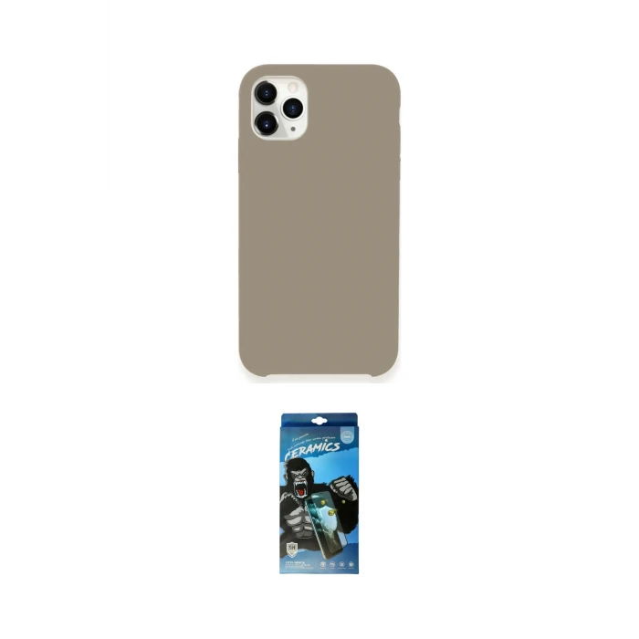 ieg™ iPhone 11 Pro Kılıf Zirve Modern Özel Seri - Siyah 34D Izgaralı Cam