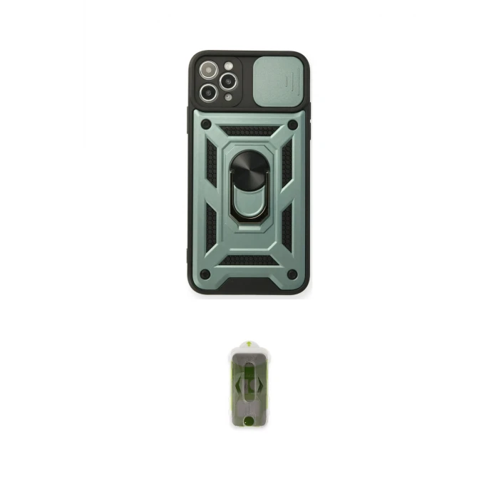 ieg™ iPhone 11 Pro Max Kılıf Ahenk Klasik - Siyah Joko Magic 5D Hayalet Cam