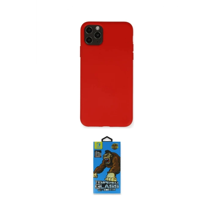 ieg™ iPhone 11 Pro Max Kılıf Ahenk Serisi - Siyah 18D Cam Ekran Koruyucu