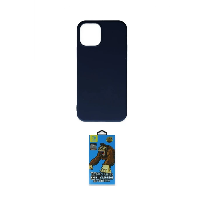 ieg™ iPhone 11 Pro Max Kılıf Ahenk Serisi - Siyah 18D Cam Ekran Koruyucu