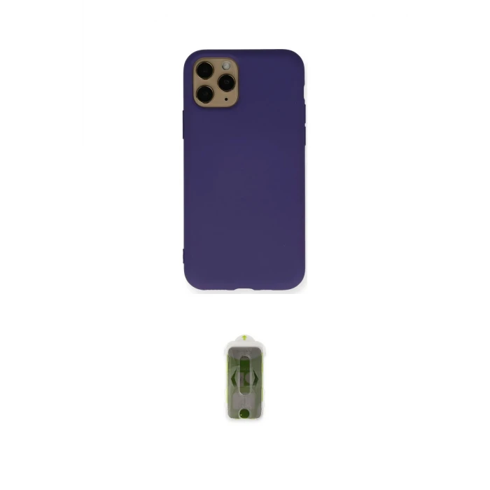 ieg™ iPhone 11 Pro Max Kılıf Ahenk Serisi - Siyah Joko Magic 5D Hayalet Cam