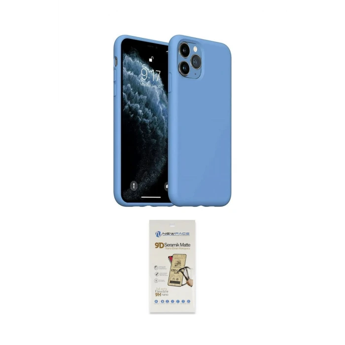ieg™ iPhone 11 Pro Max Kılıf Ahenk Serisi - Siyah Mat Seramik Nano Ekran Koruyucu