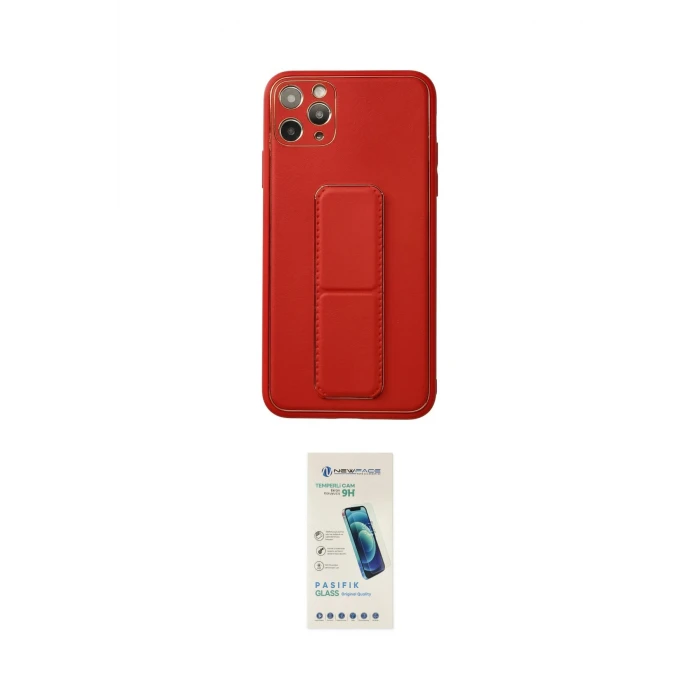 ieg™ iPhone 11 Pro Max Kılıf Akış Doku - Şeffaf Pasifik Cam Ekran Koruyucu