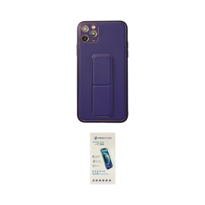 ieg™ iPhone 11 Pro Max Kılıf Akış Doku - Şeffaf Pasifik Cam Ekran Koruyucu