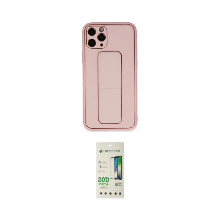 ieg™ iPhone 11 Pro Max Kılıf Akış Doku - Siyah 20D Premium Cam Ekran Koruyucu