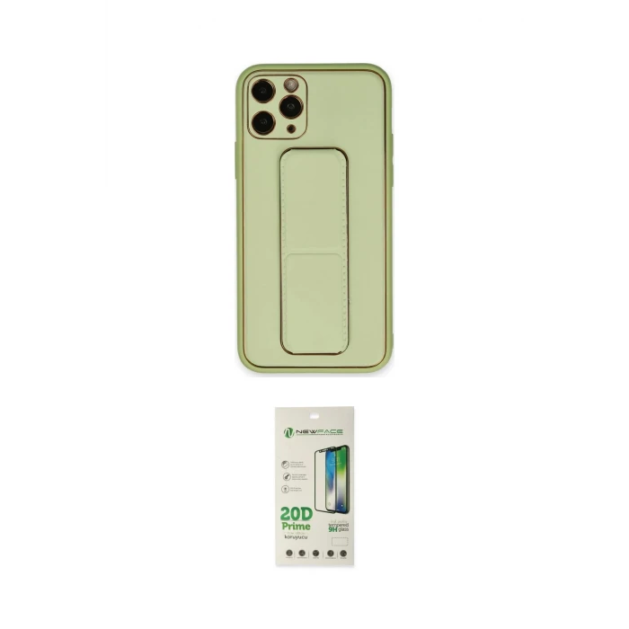 ieg™ iPhone 11 Pro Max Kılıf Akış Doku - Siyah 20D Premium Cam Ekran Koruyucu