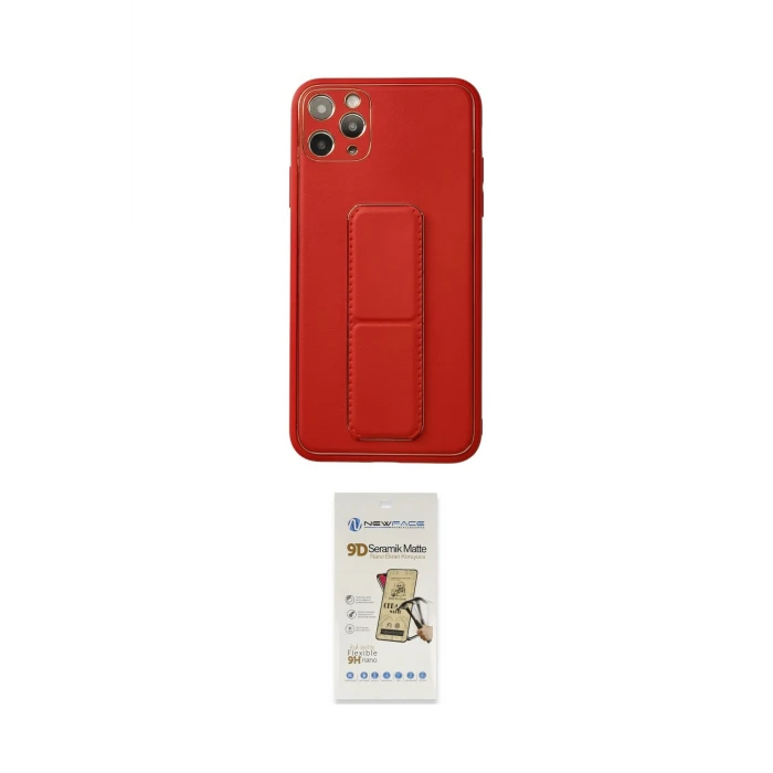 ieg™ iPhone 11 Pro Max Kılıf Akış Doku - Siyah Mat Seramik Nano Ekran Koruyucu