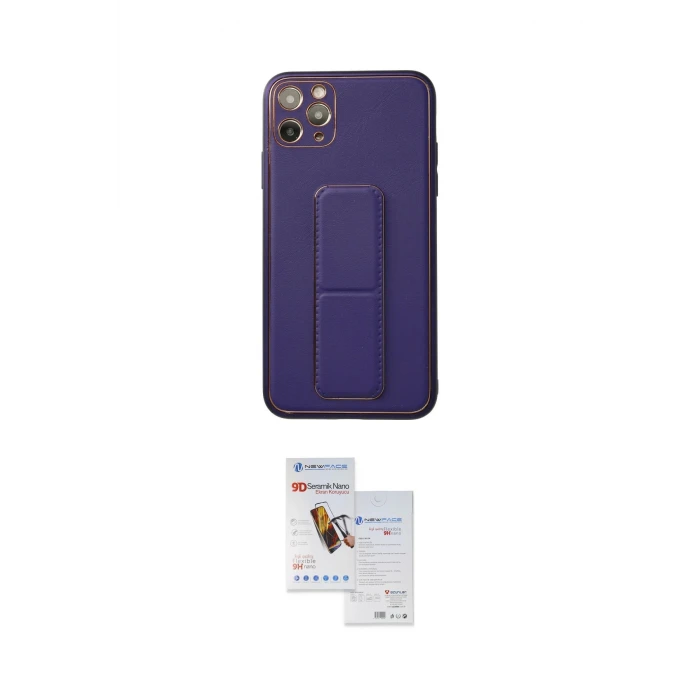 ieg™ iPhone 11 Pro Max Kılıf Akış Doku - Siyah Seramik Nano Ekran Koruyucu