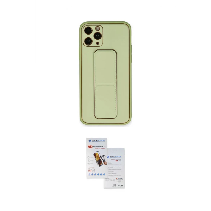 ieg™ iPhone 11 Pro Max Kılıf Akış Doku - Siyah Seramik Nano Ekran Koruyucu