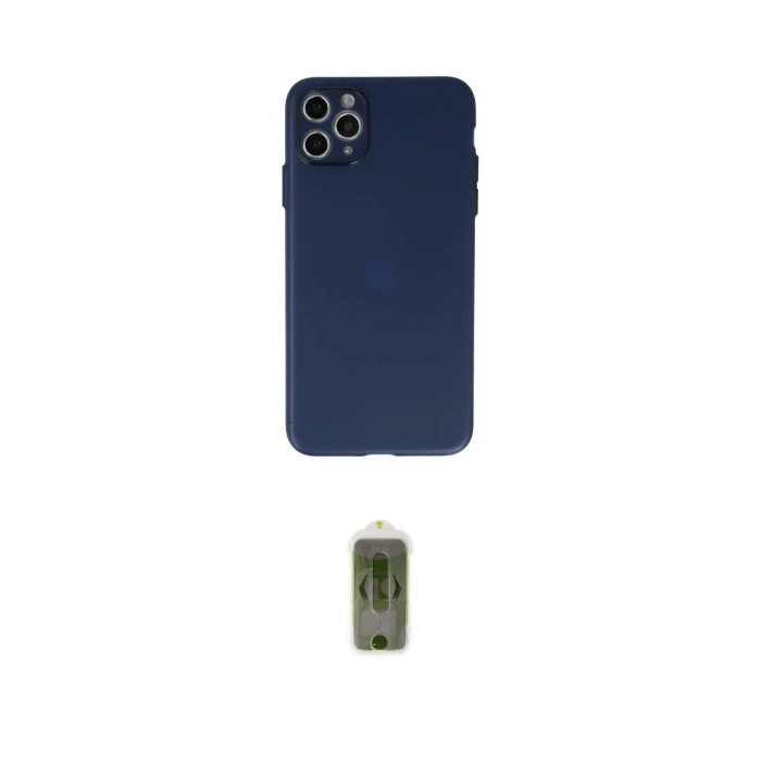 ieg™ iPhone 11 Pro Max Kılıf Atlas Minimal Prime - Siyah Joko Magic 5D Hayalet Cam