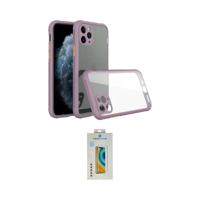 ieg™ iPhone 11 Pro Max Kılıf Nova Asil Özel Seri - Siyah Polymer Nano Ekran Koruyucu