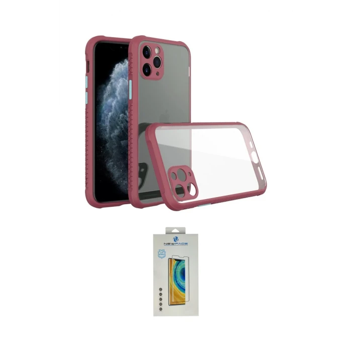 ieg™ iPhone 11 Pro Max Kılıf Nova Asil Özel Seri - Siyah Polymer Nano Ekran Koruyucu