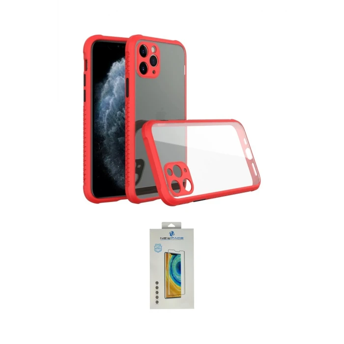 ieg™ iPhone 11 Pro Max Kılıf Nova Asil Özel Seri - Siyah Polymer Nano Ekran Koruyucu