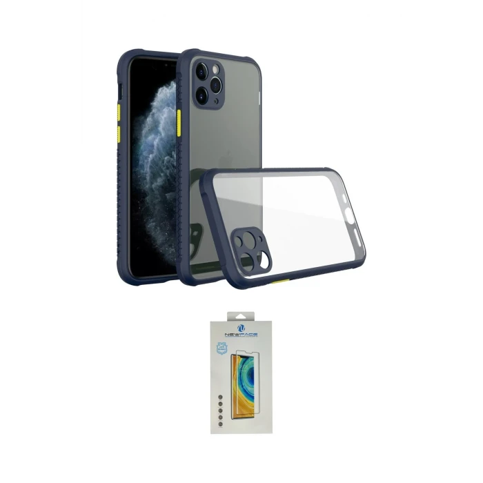 ieg™ iPhone 11 Pro Max Kılıf Nova Asil Özel Seri - Siyah Polymer Nano Ekran Koruyucu