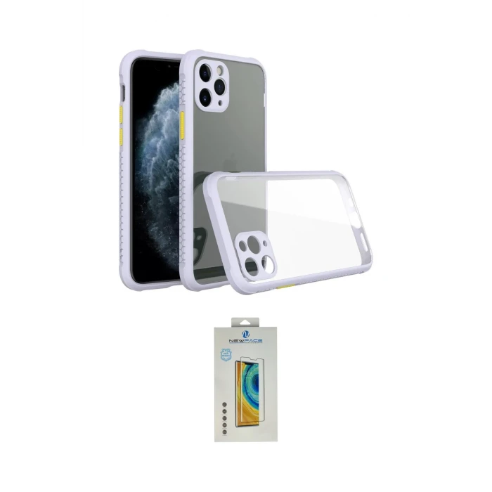 ieg™ iPhone 11 Pro Max Kılıf Nova Asil Özel Seri - Siyah Polymer Nano Ekran Koruyucu