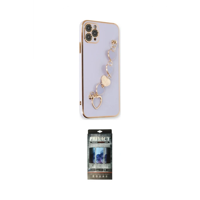 ieg™ iPhone 11 Pro Max Kılıf Nova Işık Prime - Siyah 34D Hayalet Izgaralı Cam